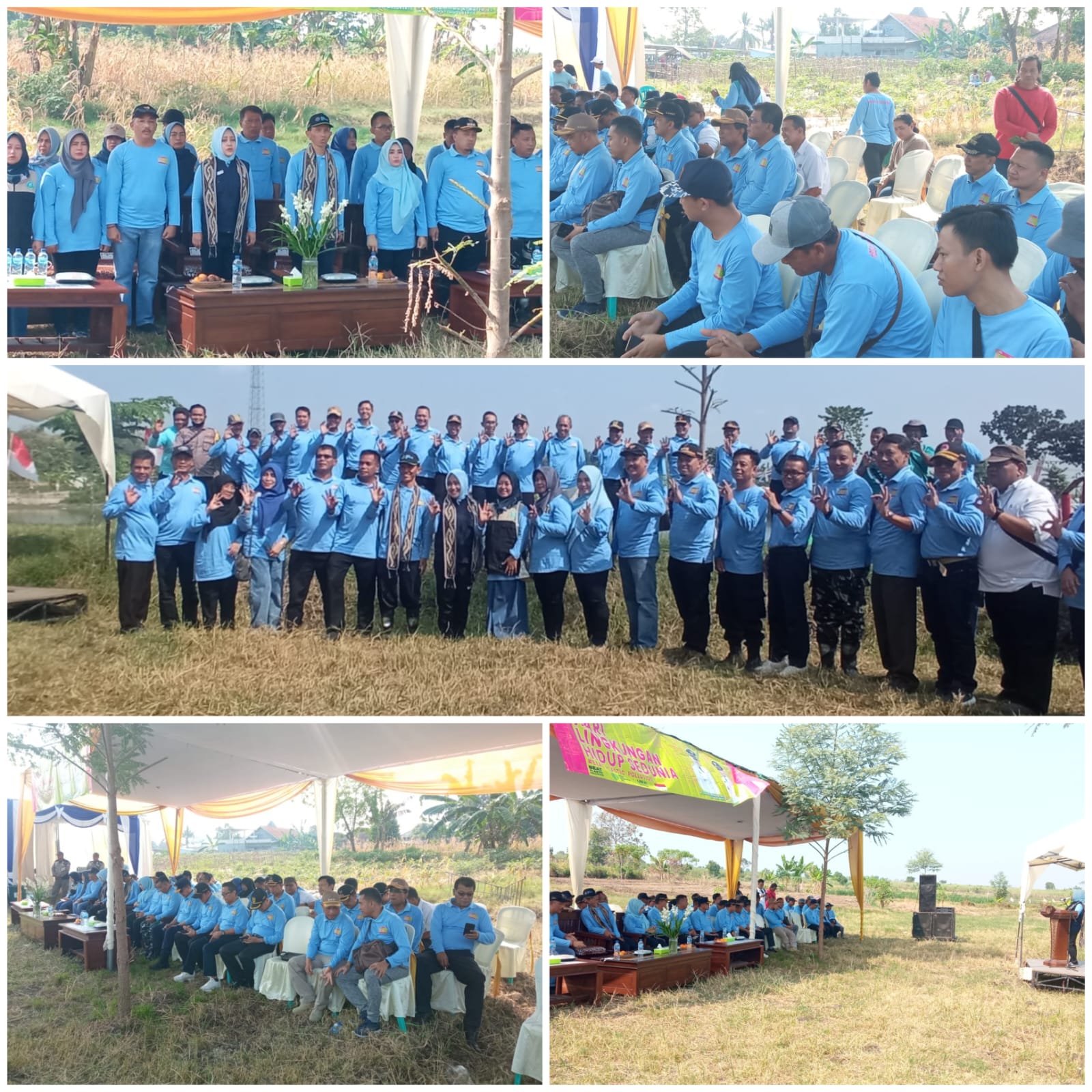 KUNJUNGAN KERJA BUPATI MOJOKERTO DALAM KEGIATAN HARI LINGKUNGAN HIDUP DI KECAMATAN DAWARBLANDONG KABUPATEN MOJOKERTO