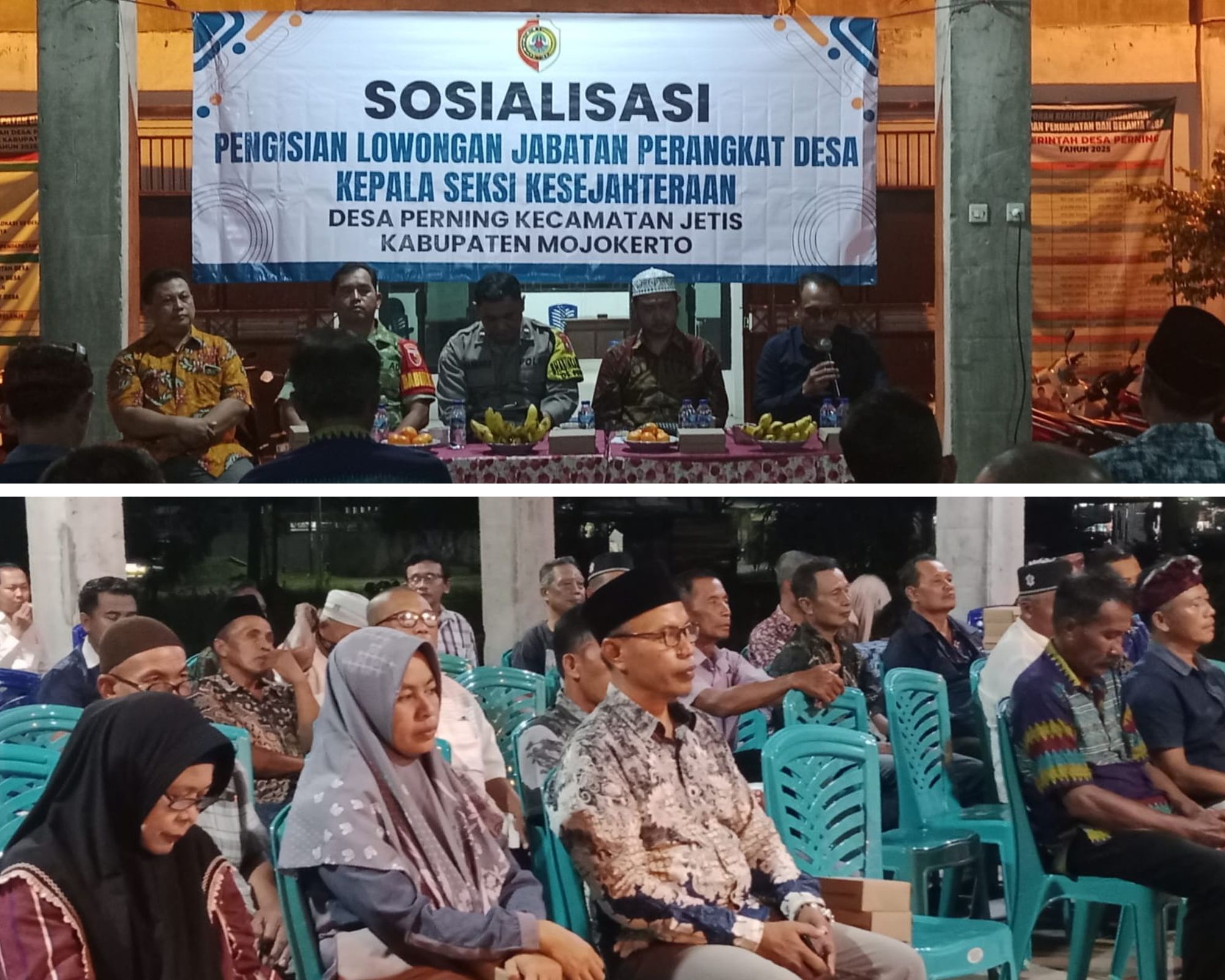 Pemerintah Desa Perning Gelar Sosialisasi Pengisian Lowongan Jabatan Kepala Seksi Kesejahteraan